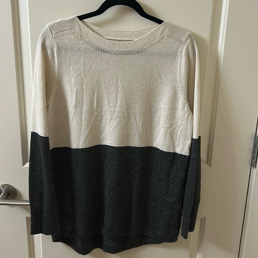 White/Gray Sweater